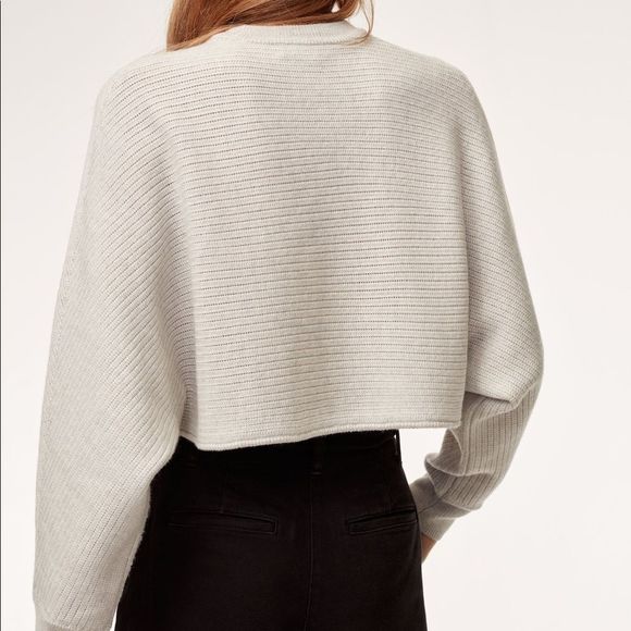 Wilfred Free Aritzia Lolan Cropped Merino Wool Sweater - Picture 2 of 9